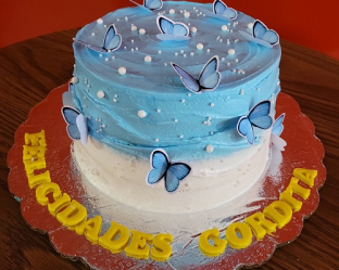 Pastelconmariposasazules